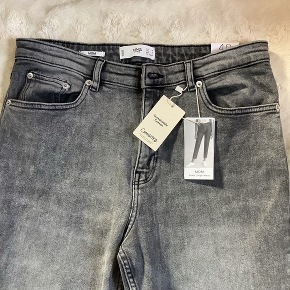 MANGO High Waist Mom Ankle Jeans - Picture 6 of 11